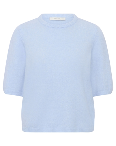 Gestuz - GZAlpha Strick T-Shirt - Blue Finch Melange